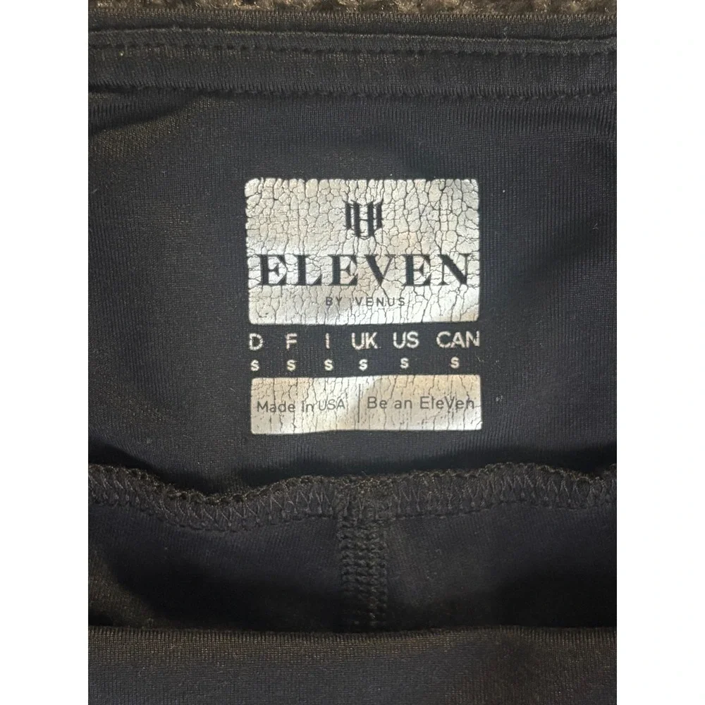 Eleven by Venus Williams Outskirt Shortie Womens Size Small Black Elastic Waist